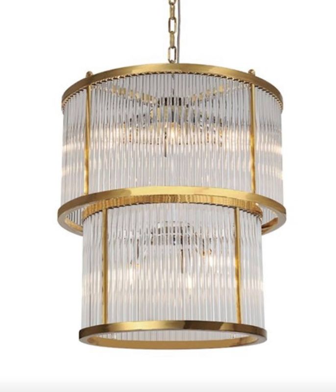 Corona taklampe Gold 