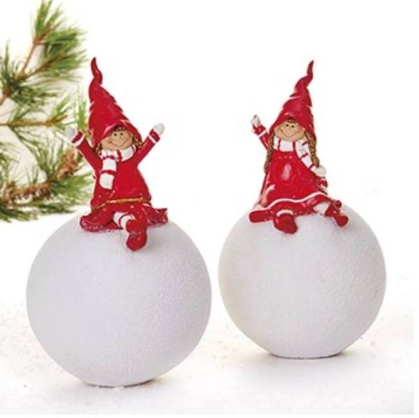 Nissepike på snøball ass 2stk