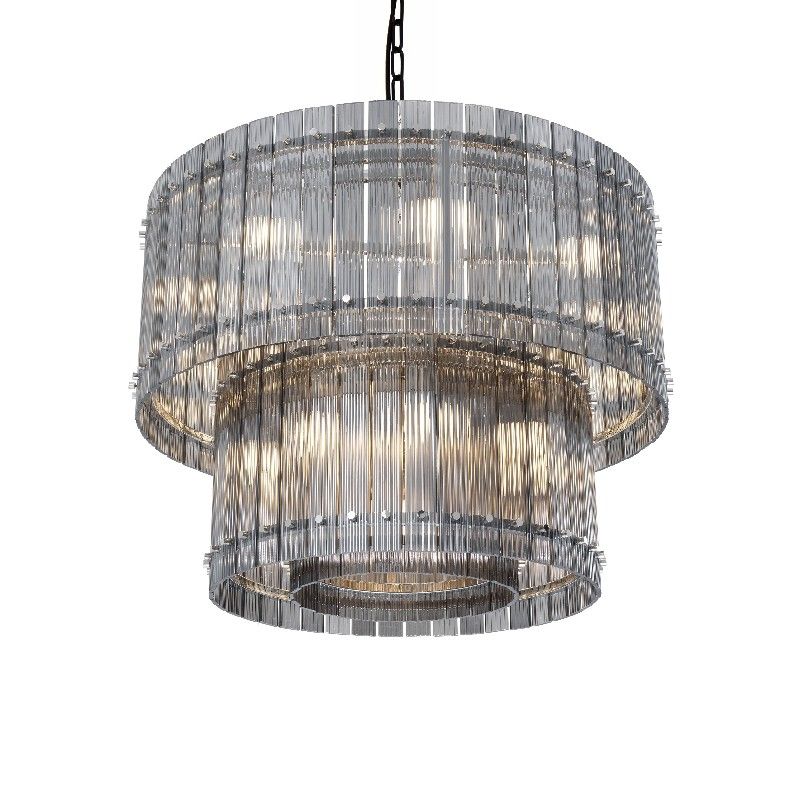 Baltimore taklampe D:88cm Grey glass