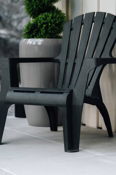 Bryggestol hardplast sort