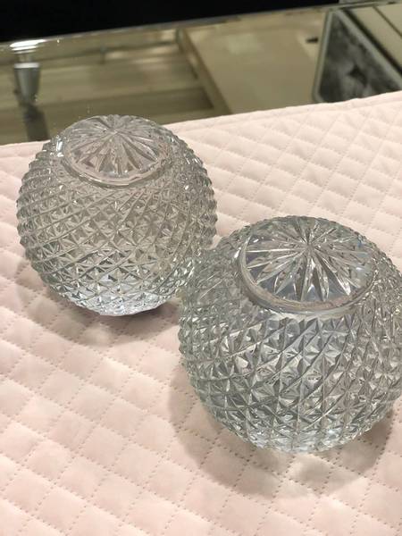 Glasskule m/struktur 