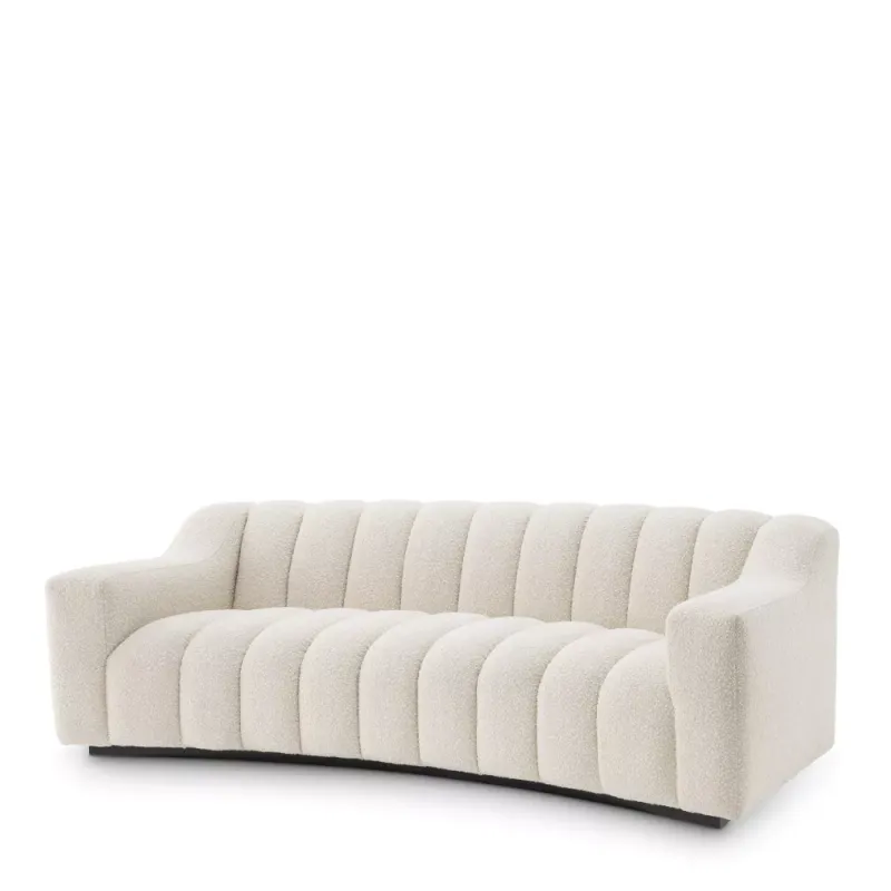 SOFA KELLY S   Bouclé cream | black base