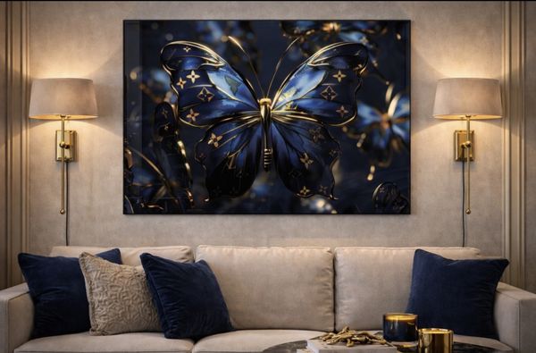 Blue Butterfly 160x110cm