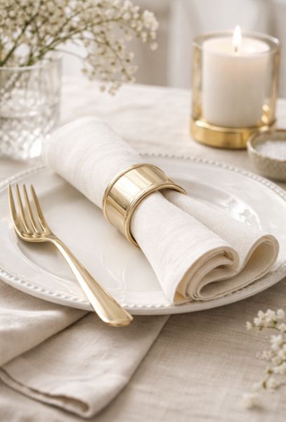Nicole - Serviettring sett a 2 stk