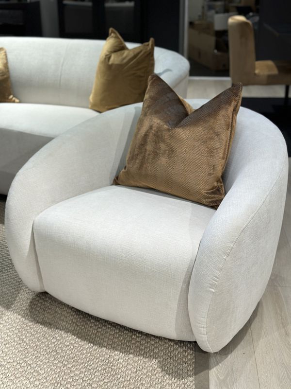 Stol Maxwell Swing Chenille Ivory