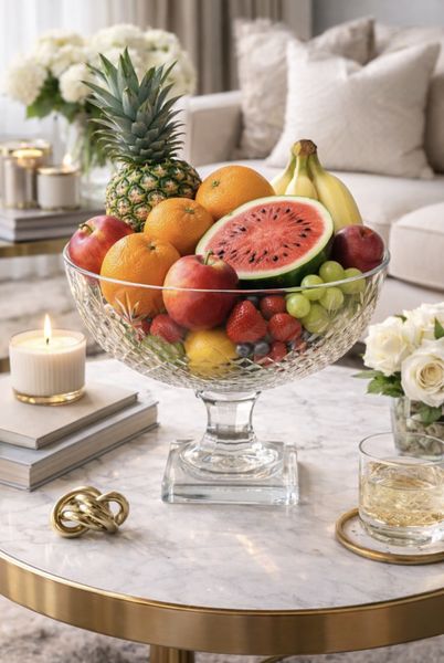 Glass bolle diamant kuttet